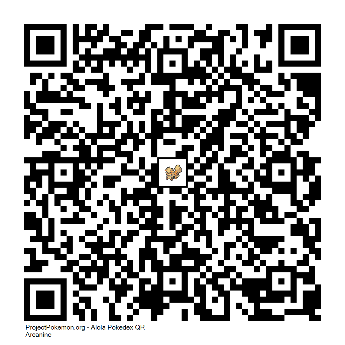 Cdigo QR de Arcanine